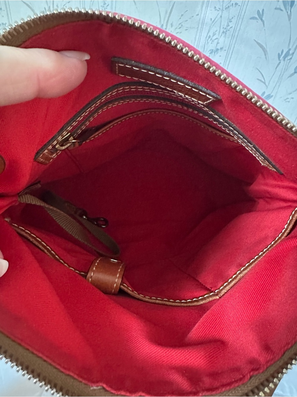 Dooney & Bourke Hot Pink Leather Crossbody - Picture 14 of 16